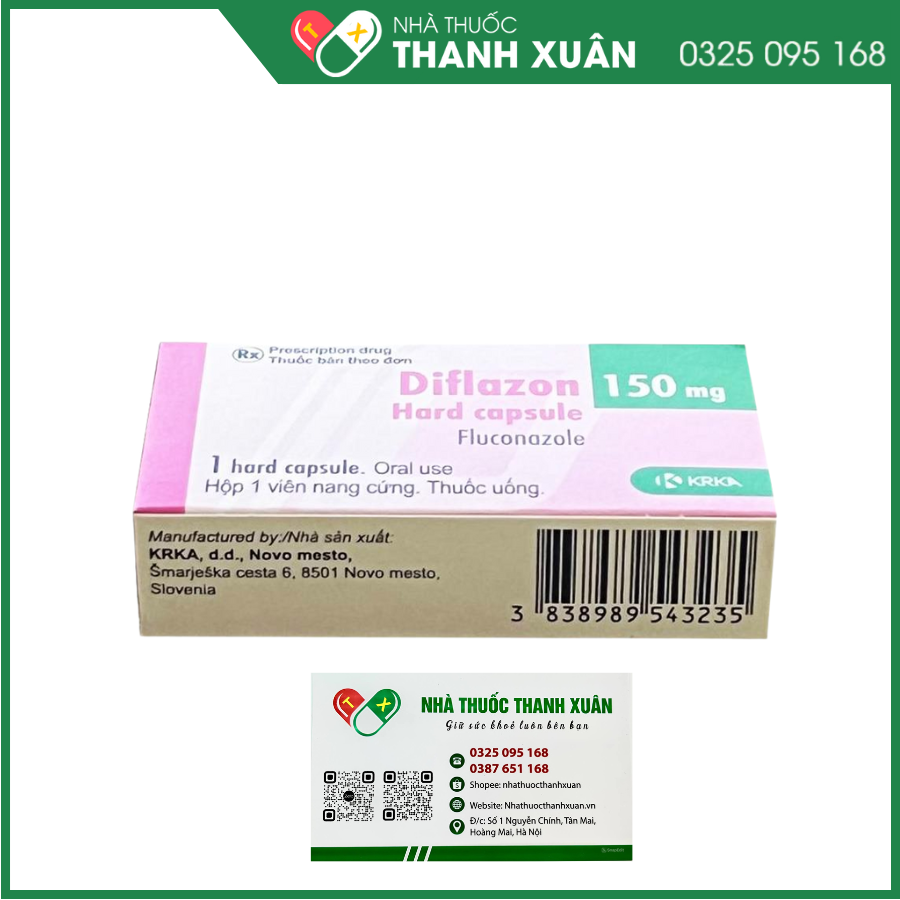 Diflazon 150mg điều trị nhiễm nấm Candida